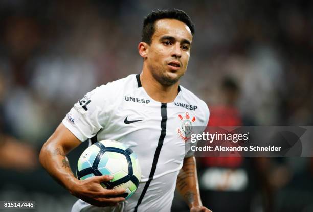 Jadson of Corinthians in action during the match between Corinthians and Atletico PR for the Brasileirao Series A 2017 at Arena Corinthians Stadium...