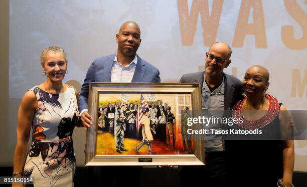 Dr. Sharon Malone, Ta'Nehisi Coates, Robert Raben and Isisara Bey at the 5th Annual March on Washington Film Festival on July 15, 2017 in Washington,...