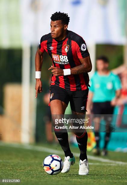 Tyrone Mings of AFC Bournemouth in action during a Pre Season Friendly match between AFC Bournemouth and Estoril Praia at the Marbella Football...
