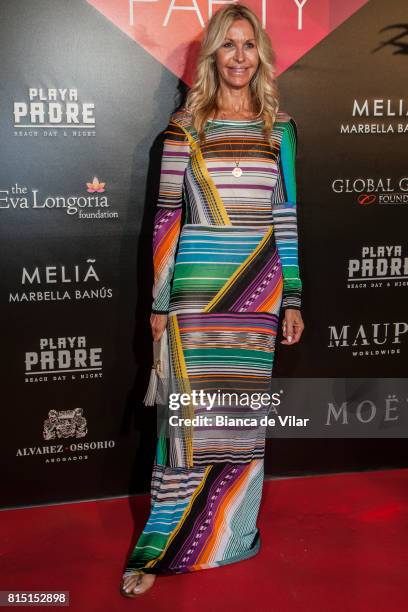 Melissa Odabash attends The Global Gift Party on July 15, 2017 in Marbella, Spain.