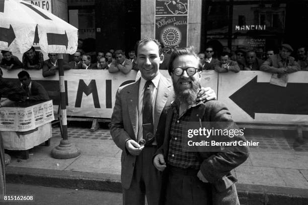 Stirling Moss, Dennis Jenkinson, Mercedes 300 SLR, Mille Miglia, Italy, May 1, 1955.