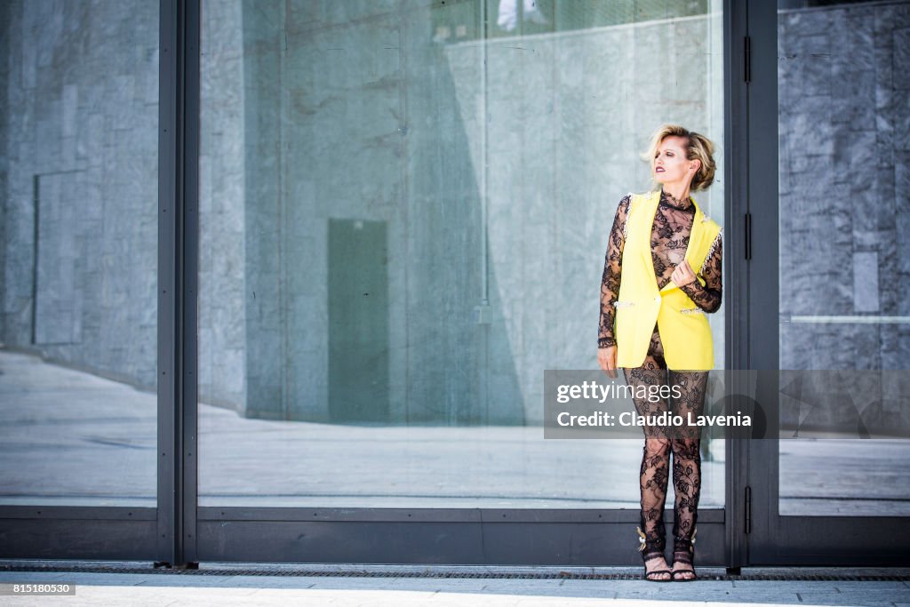 Justine Mattera Sighting In Milan - July 10, 2017