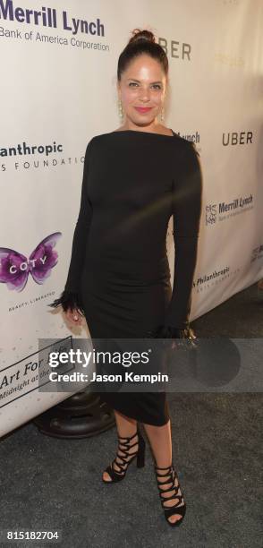 Broadcast Journalist Soledad O'Brien attends "Midnight At The Oasis" Annual Art For Life Benefit hosted by Russell Simmons' Rush Philanthropic Arts...