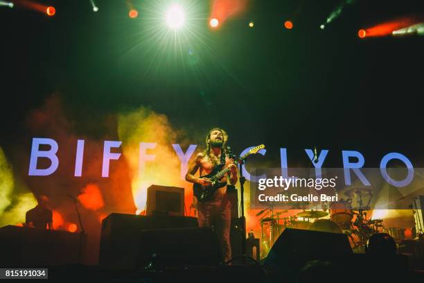 Simon Neil of Biffy Clyro performs live on Day 3 of FIB Festival on July 15, 2017 in Benicassim, Spain.