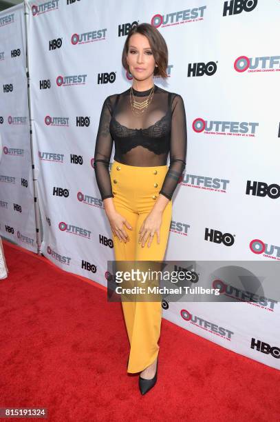 Our Lady J attends a screening of Amazon's "Transparent" Season 4 at the 2017 Outfest Los Angeles LGBT Film Festival at Director's Guild Of America...