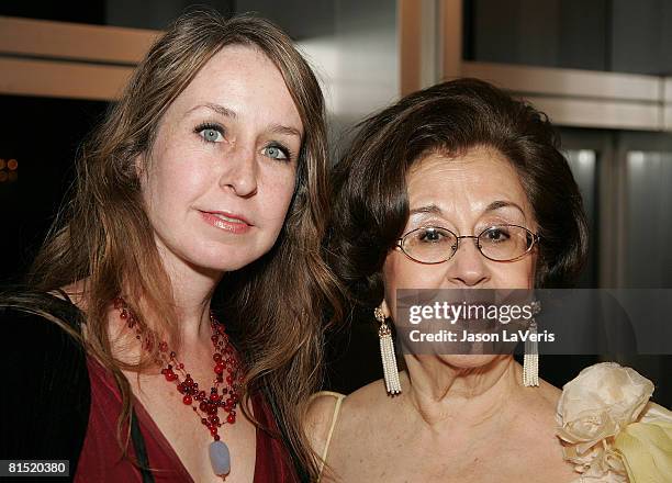 Marta Domingo and guest at "La Rondine" L.A. Opera Opening Night at the Dorothy Chandler Pavilion on June 7, 2008 in Los Angeles, California.