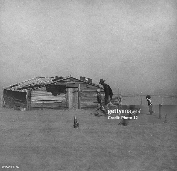 Dust Bowl in America, 1930.