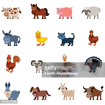 2,646 Cartoon Farm Animals Photos and Premium High Res Pictures - Getty  Images