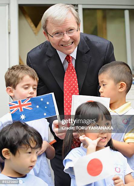 Kevin Rudd Flag 72 Student With Australian Flag Stock Photos, High-Res Pictures, and ...