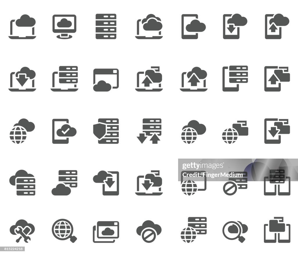 Database icon set