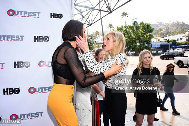 Our Lady J and Judith Light attend the 2017 Outfest Los Angeles LGBT Film Festival - screening of Amazon's "Transparent" Season 4 at Director's Guild...