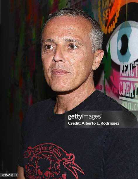 Musician Curt Smith attends the Curt Smith "Halfway, Pleased" CD release party on June 10, 2008 in Los Angeles, California.