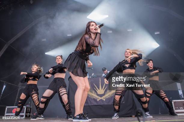 Mala Rodriguez performs in concert during day 3 of Festival Internacional de Benicassim on July 15, 2017 in Benicassim, Spain.