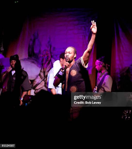 As Bobby Digital performs at the Belvedere RZA Concert After Party at Warehouse Live on June 10, 2008 in Houston, Texas.