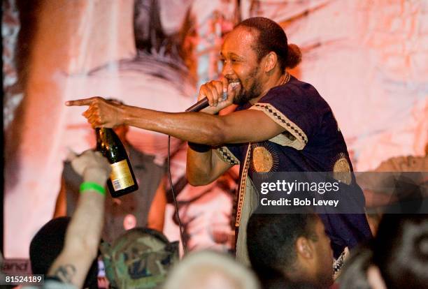 As Bobby Digital performs at the Belvedere RZA Concert After Party at Warehouse Live on June 10, 2008 in Houston, Texas.