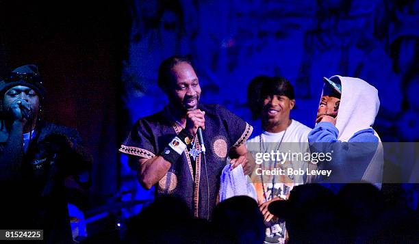 As Bobby Digital performs at the Belvedere RZA Concert After Party at Warehouse Live on June 10, 2008 in Houston, Texas.