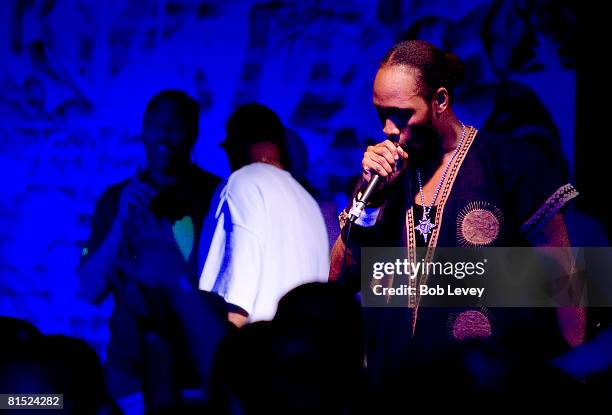 As Bobby Digital performs at the Belvedere RZA Concert After Party on June 10, 2008 at Warehouse Live in Houston, Texas.