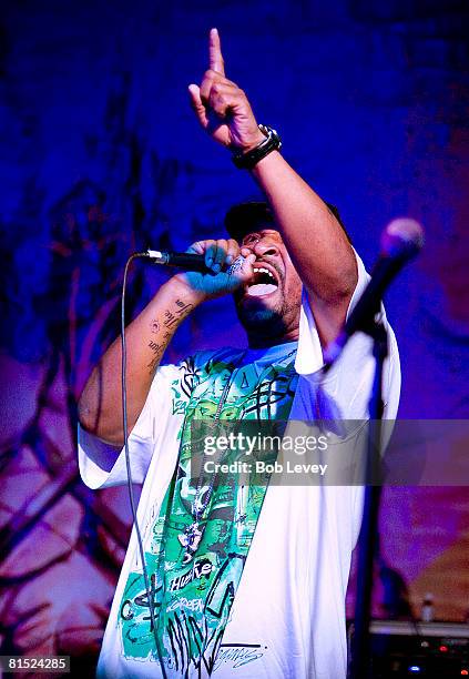 Zeale32 performs at the Belvedere RZA Concert After Party at Warehouse Live on June 10, 2008 in Houston, Texas.