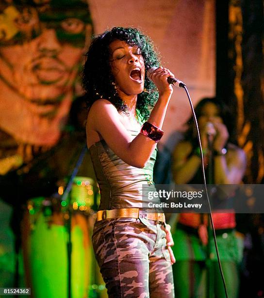 Stone Mecca performs at the Belvedere RZA Concert After Party at Warehouse Live on June 10, 2008 in Houston, Texas.