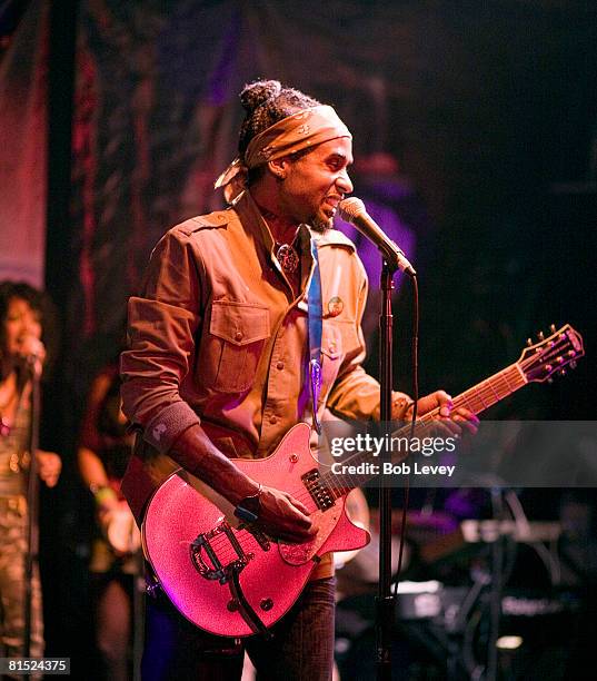 Stone Mecca performs at the Belvedere RZA Concert After Party at Warehouse Live on June 10, 2008 in Houston, Texas.