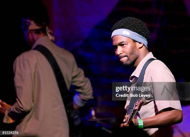 Stone Mecca performs at the Belvedere RZA Concert After Party at Warehouse Live on June 10, 2008 in Houston, Texas.