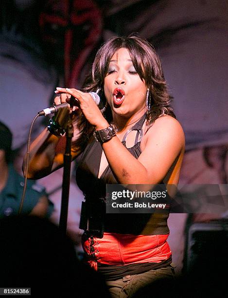 Stone Mecca performs at the Belvedere RZA Concert After Party at Warehouse Live on June 10, 2008 in Houston, Texas.