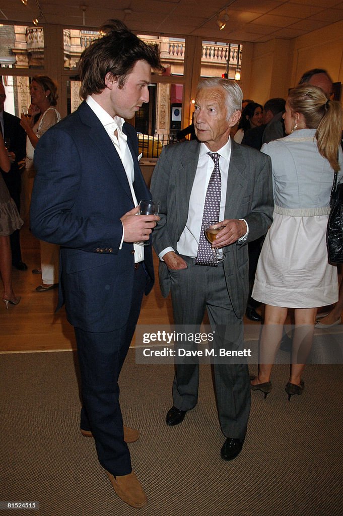 Charlie Langton and retired English jockey Lester Piggott attend the ...