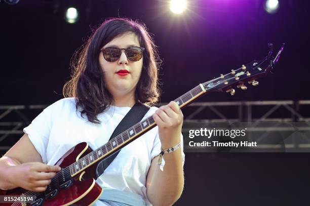 Lucy Dacus performs on day two of the 2017 Forecastle Festival on July 14, 2017 in Louisville, Kentucky.