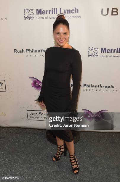 Broadcast Journalist Soledad O'Brien attends "Midnight At The Oasis" Annual Art For Life Benefit hosted by Russell Simmons' Rush Philanthropic Arts...