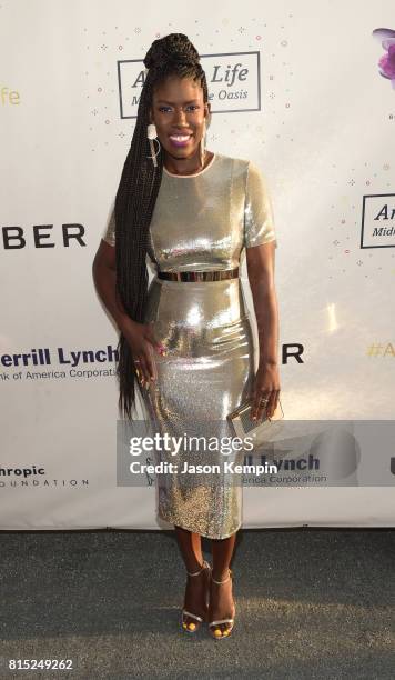 Honoree Chief Brand Officer, Uber Bozoma Saint John attends "Midnight At The Oasis" Annual Art For Life Benefit hosted by Russell Simmons' Rush...