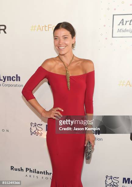 Tinamarie Clark attends "Midnight At The Oasis" Annual Art For Life Benefit hosted by Russell Simmons' Rush Philanthropic Arts Foundation at Fairview...