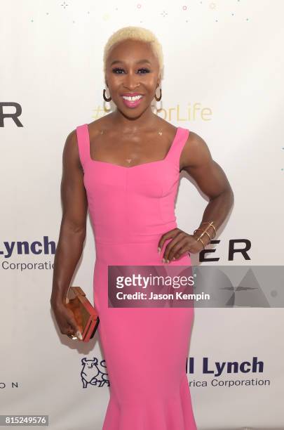 Performer Cynthia Erivo attends "Midnight At The Oasis" Annual Art For Life Benefit hosted by Russell Simmons' Rush Philanthropic Arts Foundation at...
