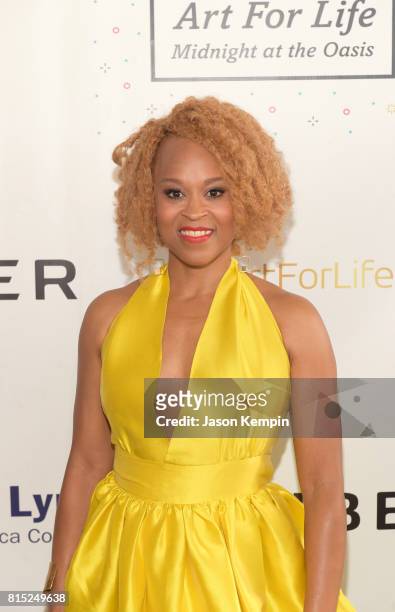 Honoree, President of Consumer Beauty Division, Coty Esi Eggleston Bracey attends "Midnight At The Oasis" Annual Art For Life Benefit hosted by...