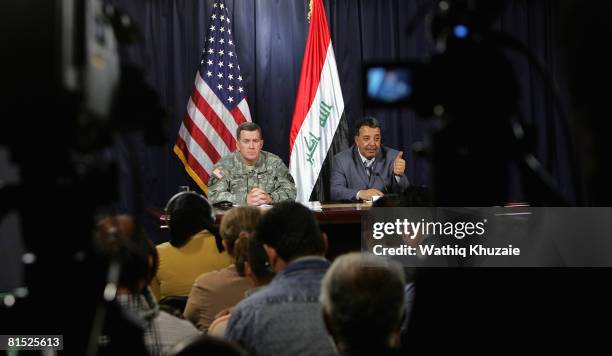 Maj. Gen Kevin Bergner , Spokesman for Multi-National Force - Iraq and Dr. Tahseen al-Sheikhly, Civilian Spokesman for Operation Fardh al-Qanoon...