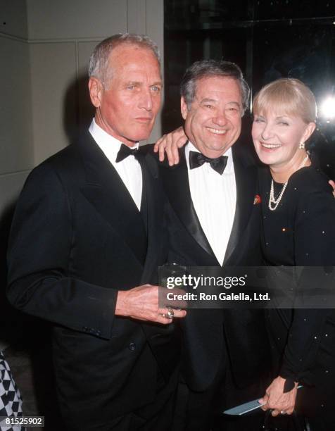 Paul Newman, Warren Cowan and Joanne Woodward