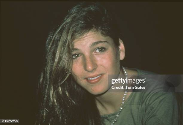 Close-up of American actress Tatum O'Neal as she attends a party at Club Underground, New York, New York, February 15, 1981. The party was held by...