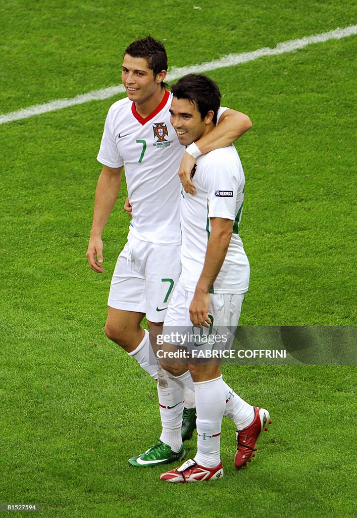 Portuguese forward Cristiano Ronaldo and