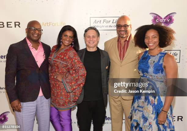 Frank Cooper III and Nina Cooper and Jason Binn and guests attend 2017 Rush Philanthropic Arts Foundation Art For Life Benefit at Fairview Farms on...