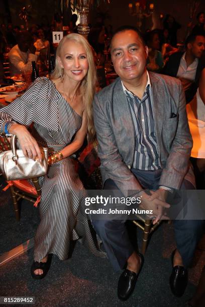 Katrina Peebles, Don Peebles attend 2017 Rush Philanthropic Arts Foundation Art For Life Benefit at Fairview Farms on July 15, 2017 in Water Mill,...