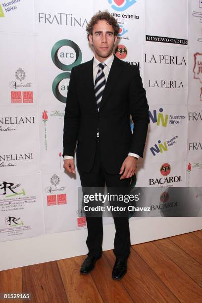 Actor Carlos De La Mota attends "La Perla" Frattina Collection Celebrity Runway Benefit for Fundacion Baja Una Estrella at Restaurante El Lago on...