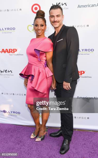 Host Holly Robinson Peete and designer Rubin Singer attend HollyRod Foundation's DesignCare Gala at Private Residence on July 15, 2017 in Pacific...