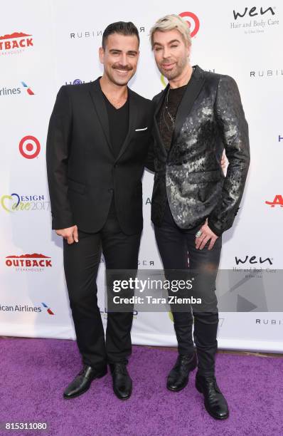 Designer Rubin Singer and stylist Chaz Dean attend HollyRod Foundation's DesignCare Gala at Private Residence on July 15, 2017 in Pacific Palisades,...