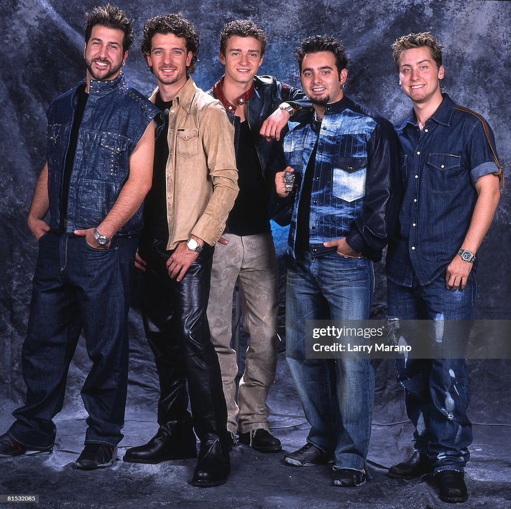 Exclusive photo session with Teen pop group NSYNC Joey Fatone, JC ...