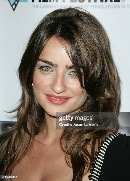 Actress Ania Bukstein attends the Israeli Film Festival Gala Awards Dinner at the Beverly Hilton Hotel on June 11, 2008 in Beverly Hills, California.