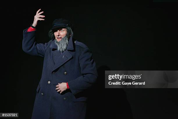 Frank Woodley on stage during his performance at the opening night of "Possessed" at the Sydney Opera House on June 12, 2008 in Sydney, Australia.