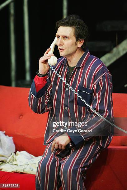 Frank Woodley on stage during his performance at the opening night of "Possessed" at the Sydney Opera House on June 12, 2008 in Sydney, Australia.