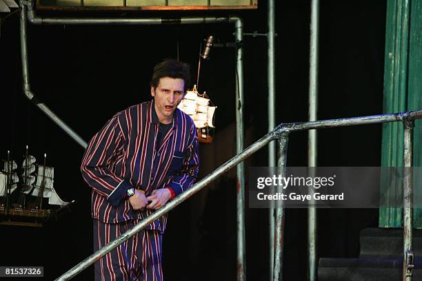 Frank Woodley on stage during his performance at the opening night of "Possessed" at the Sydney Opera House on June 12, 2008 in Sydney, Australia.