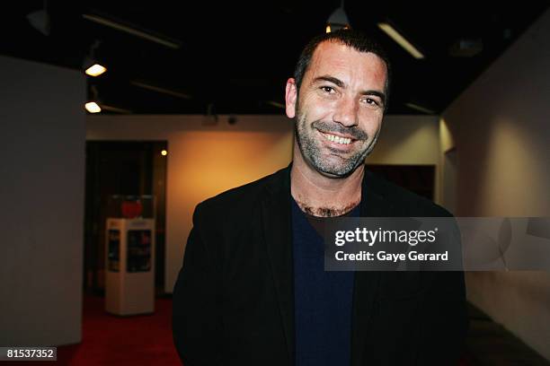 Musician Paul Mac arrives for the opening night of Frank Woodley's Possessed at the Sydney Opera House on June 12, 2008 in Sydney, Australia.