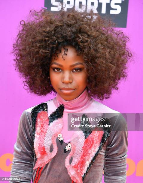 Riele Downs attends the Nickelodeon Kids' Choice Sports Awards 2017 at Pauley Pavilion on July 13, 2017 in Los Angeles, California.