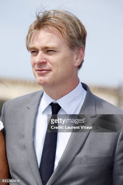 Director Christopher Nolan poses for "Dunkirk" Photocall on July 16, 2017 in Dunkerque, France.